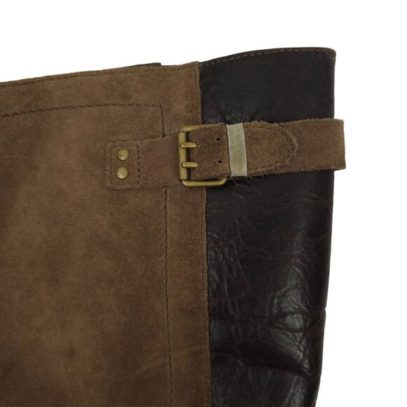 UGG Australia Cydnee Tall Riding Boots Womens 8 UK 6.5 EU 39 Brown Suede Leather - Picture 11 of 14
